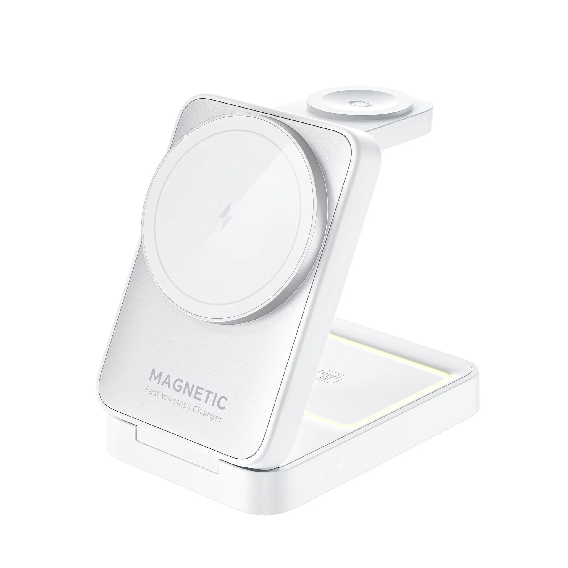 Folding Magnetic Three-in-one Wireless Charger 15W Fast Charge Multifunction Bracket - Bellarte Enchanté Folding Magnetic Three-in-one Wireless Charger 15W Fast Charge Multifunction Bracket